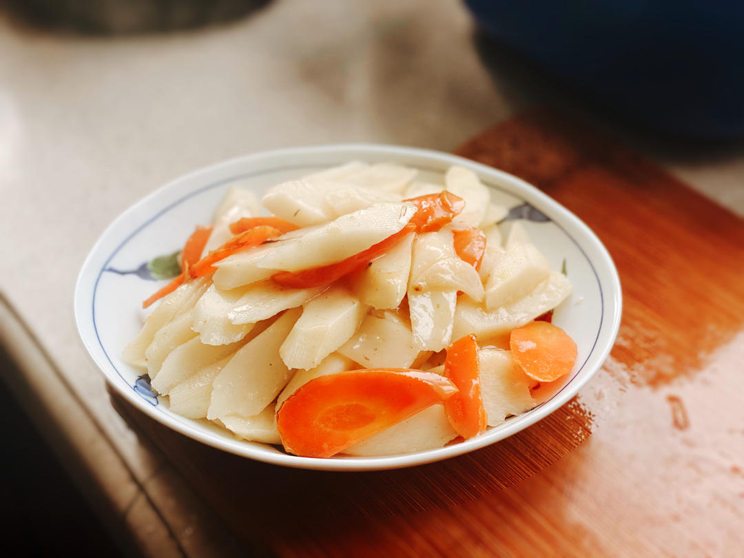 老丁的私房菜-清炒山药