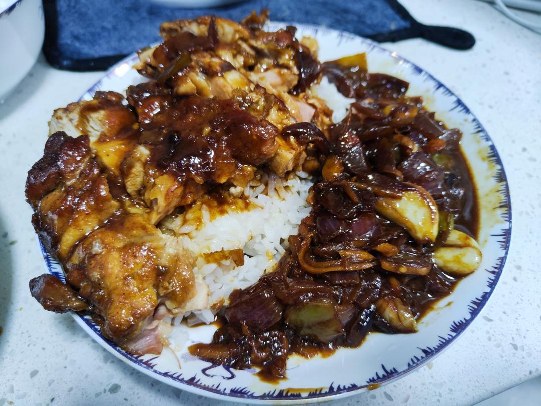 照烧鸡腿饭