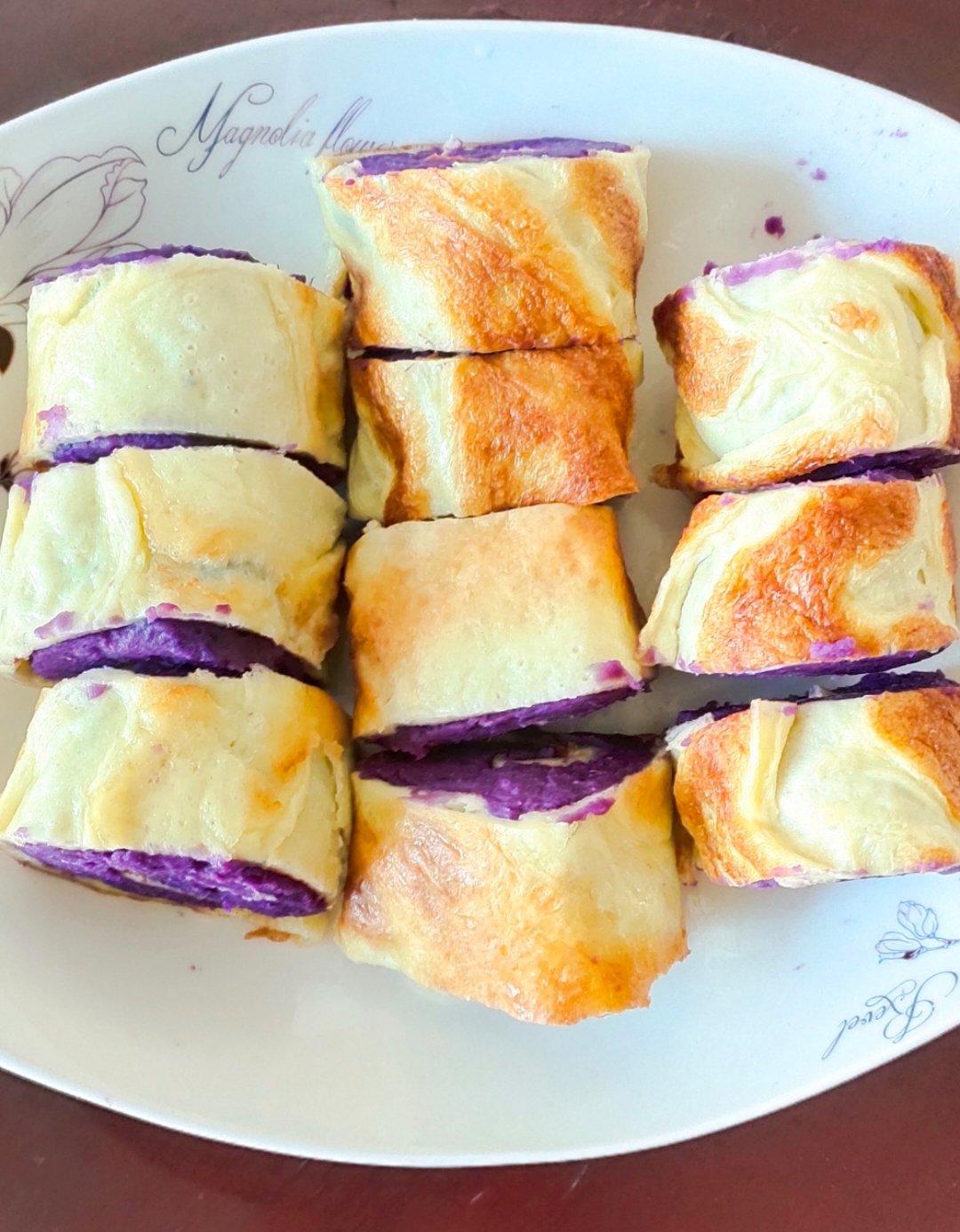 紫薯鸡蛋卷