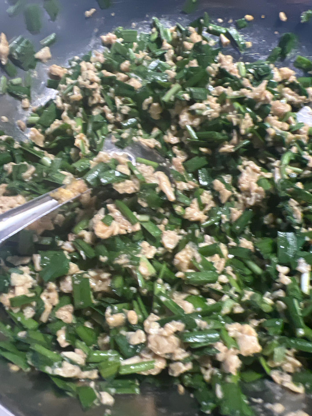 「韭菜鸡蛋素馅儿」这样调/比肉香😍😍😍