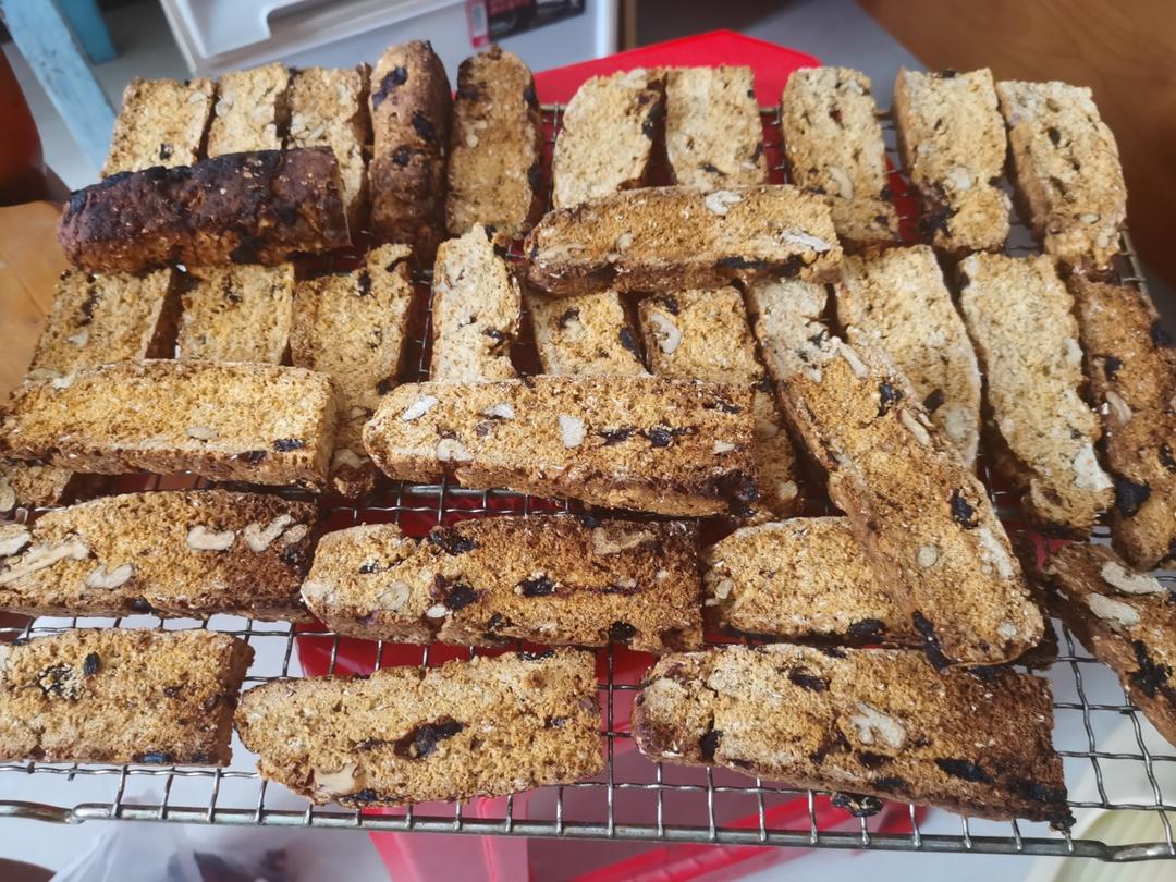 【健康零食】燕麦坚果意式脆饼