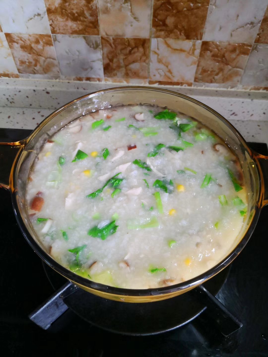 香菇青菜粥（砂锅粥）