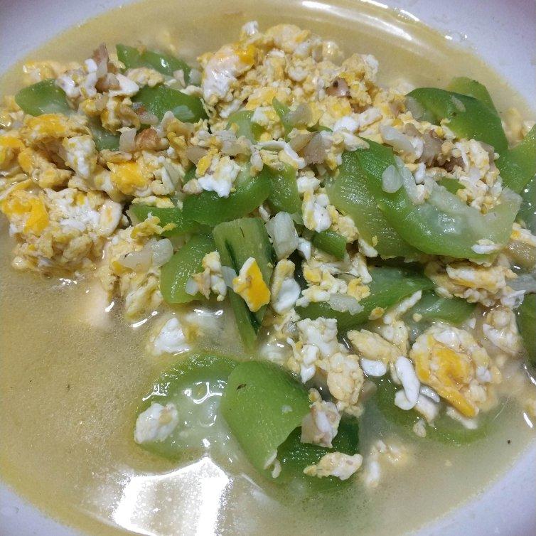 丝瓜炒鸡蛋，不好吃你打我。