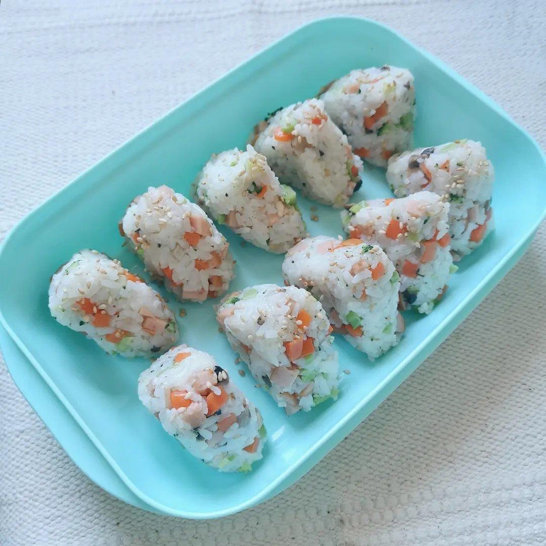 芝士就是力量【芝士肉松小饭团】