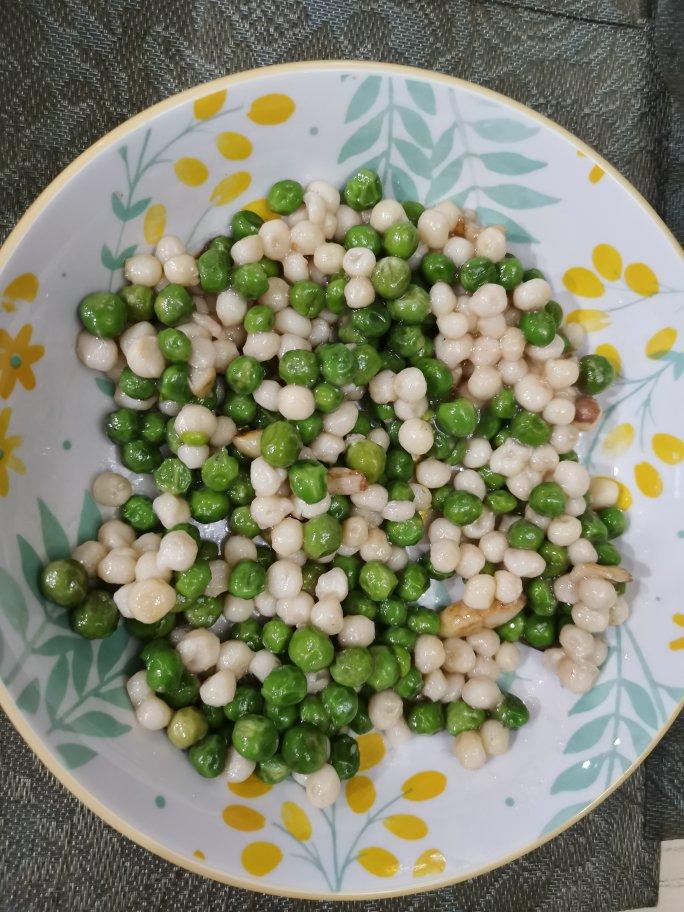 大珠小珠落玉盘--青豆鸡头米小炒