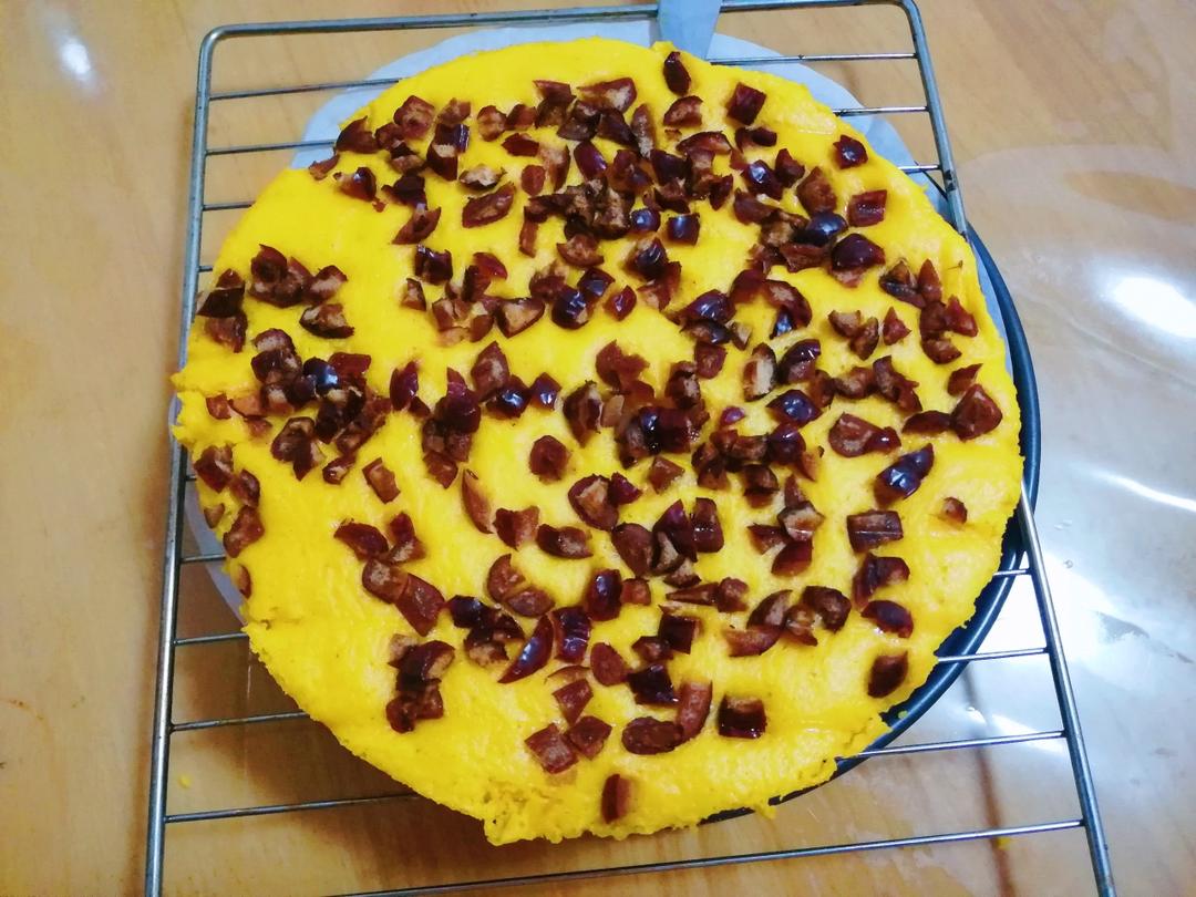 蒸锅版小米南瓜糕，养胃点心，香甜柔软蓬松暄软