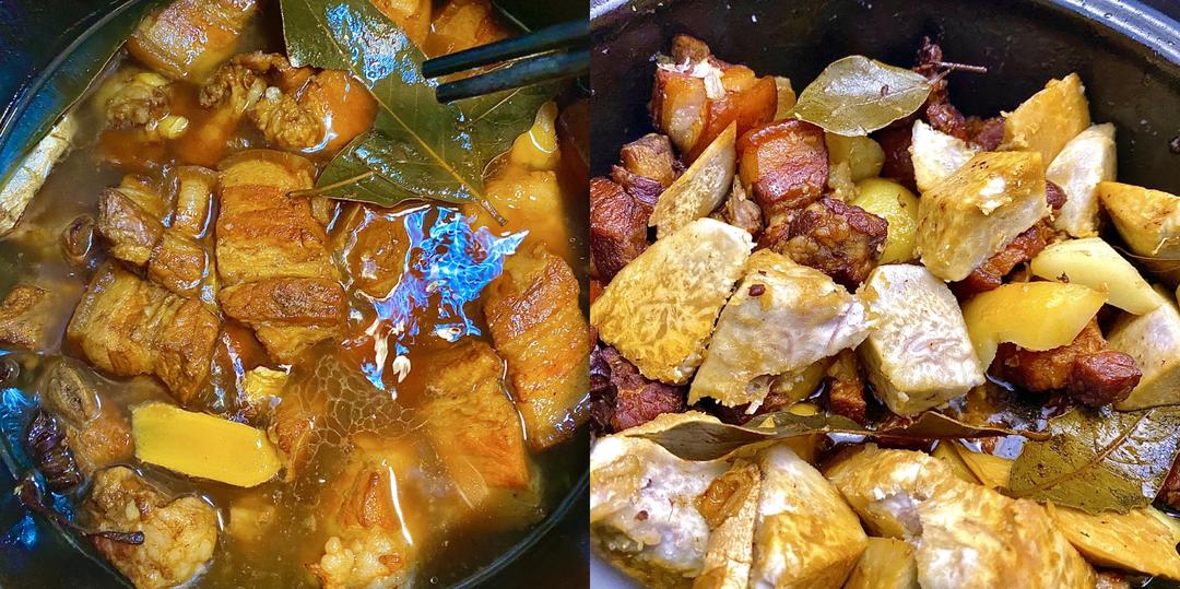 红烧肉炖荔浦芋头