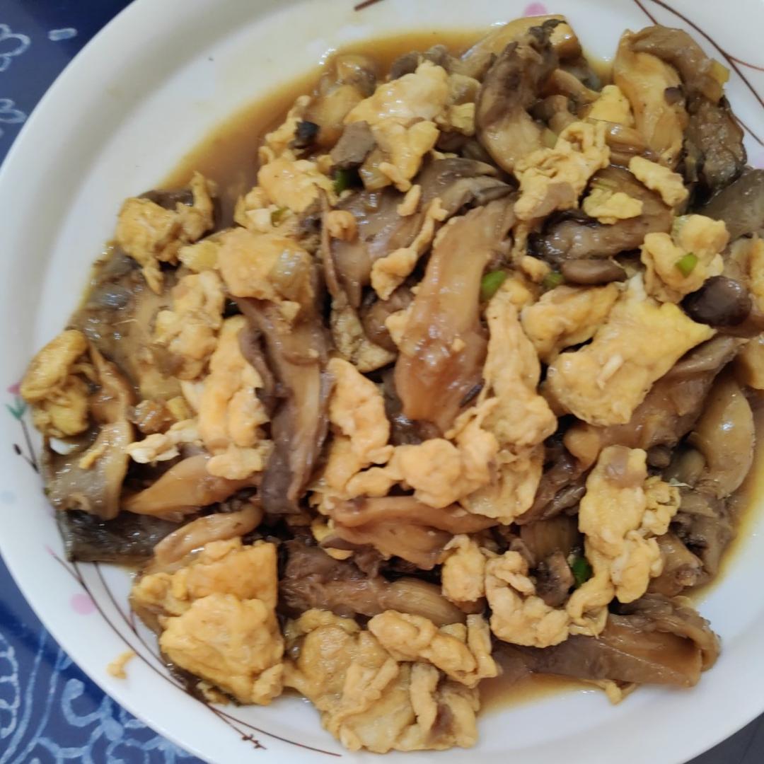 蘑菇炒鸡蛋	平菇这样炒，鲜美无比巨好吃