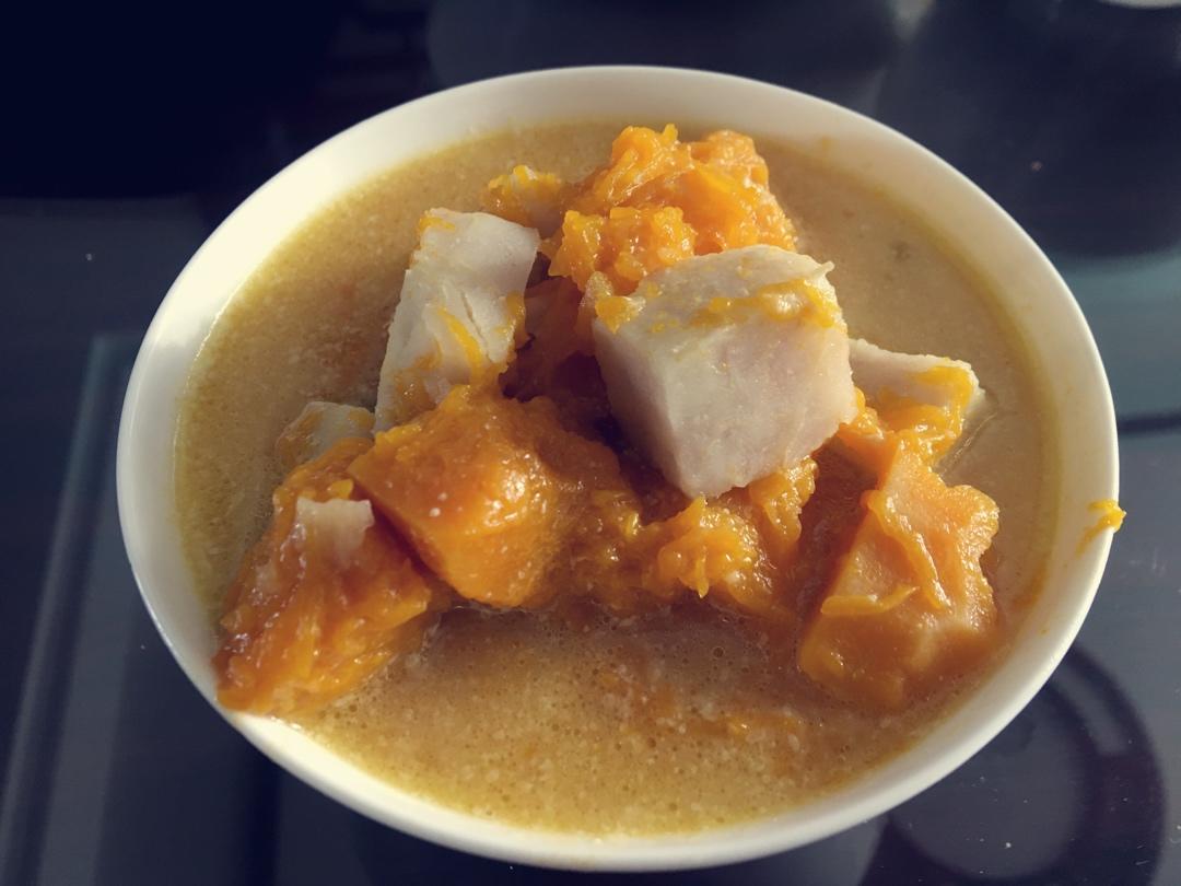 椰汁香芋南瓜煲