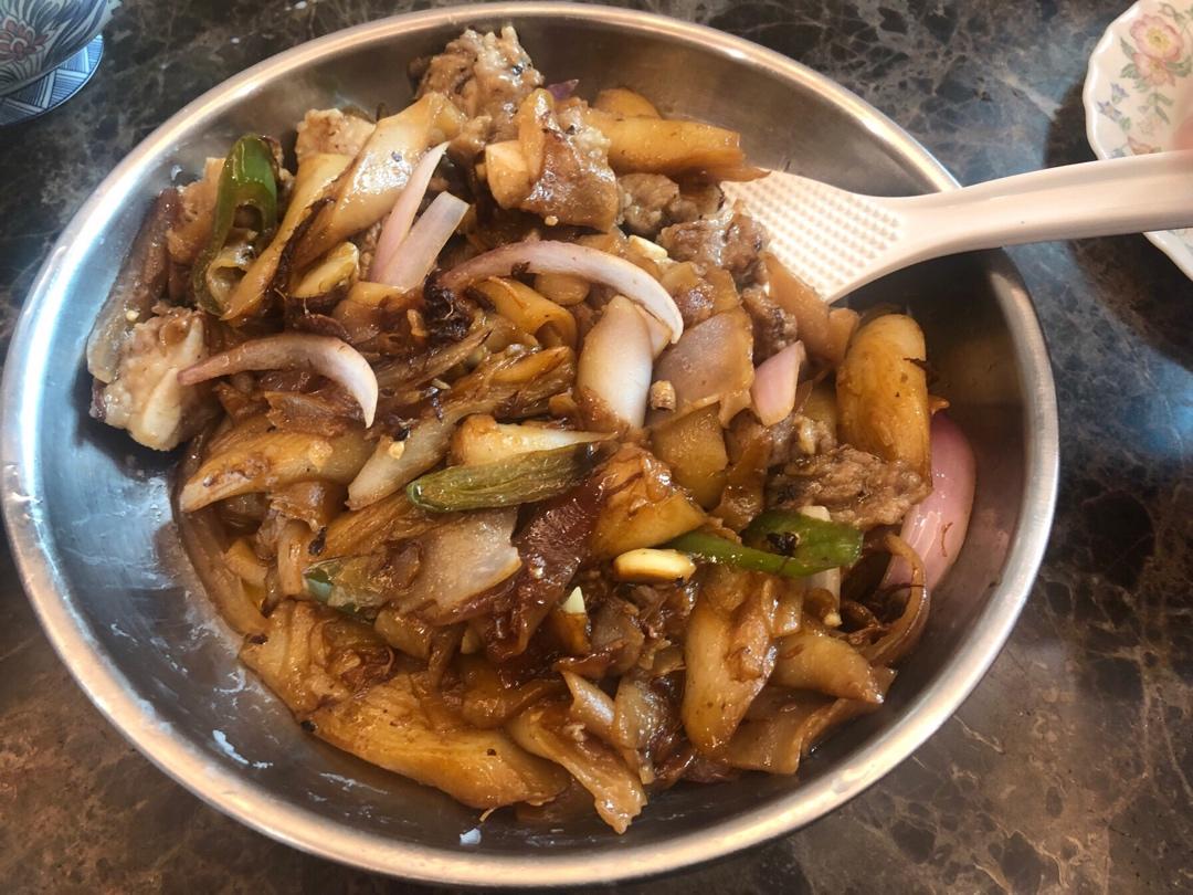 酒楼早茶的xo酱啫啫猪肠粉