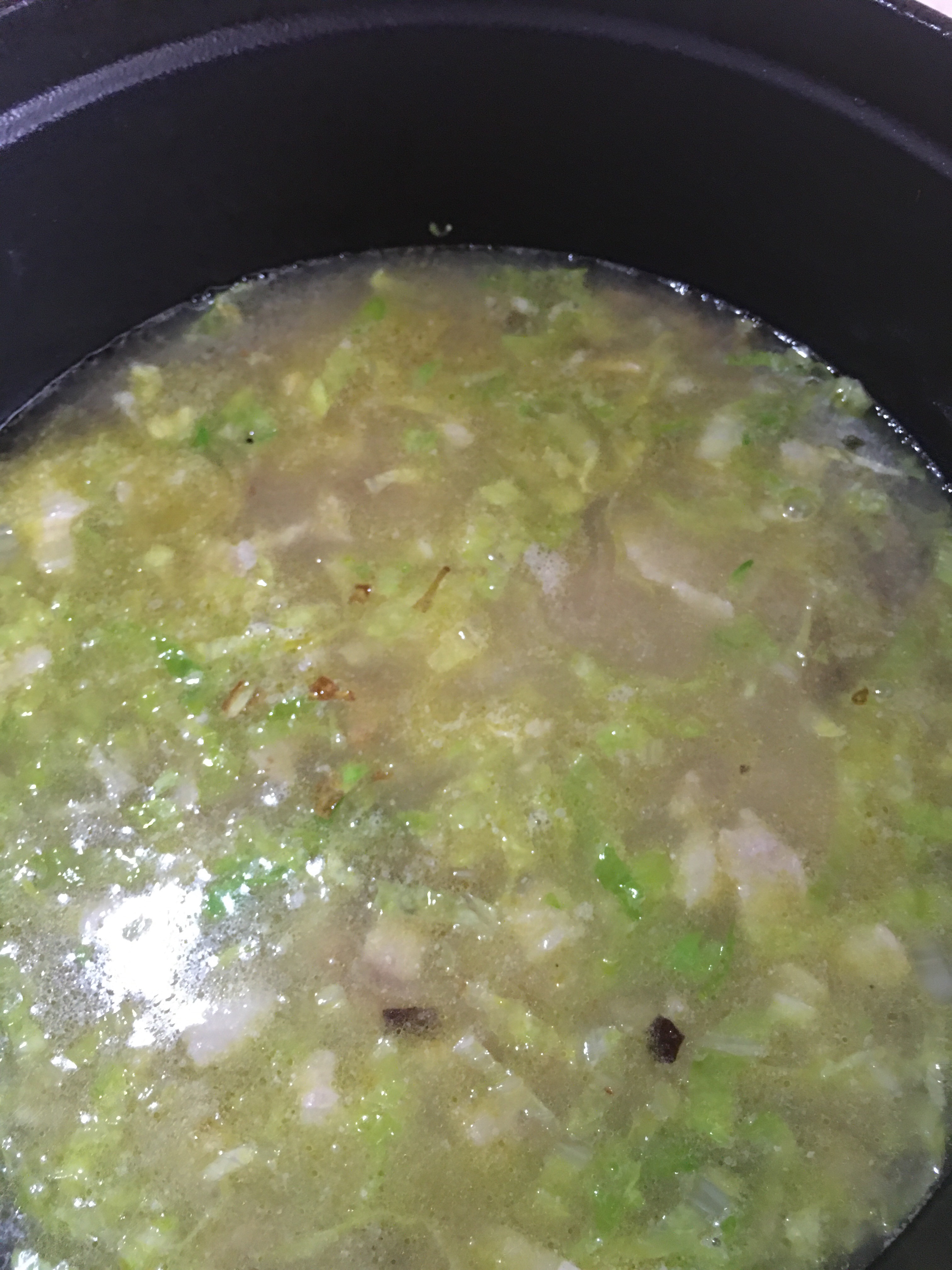 香菇咸肉菜饭~铸铁锅版的做法 步骤10