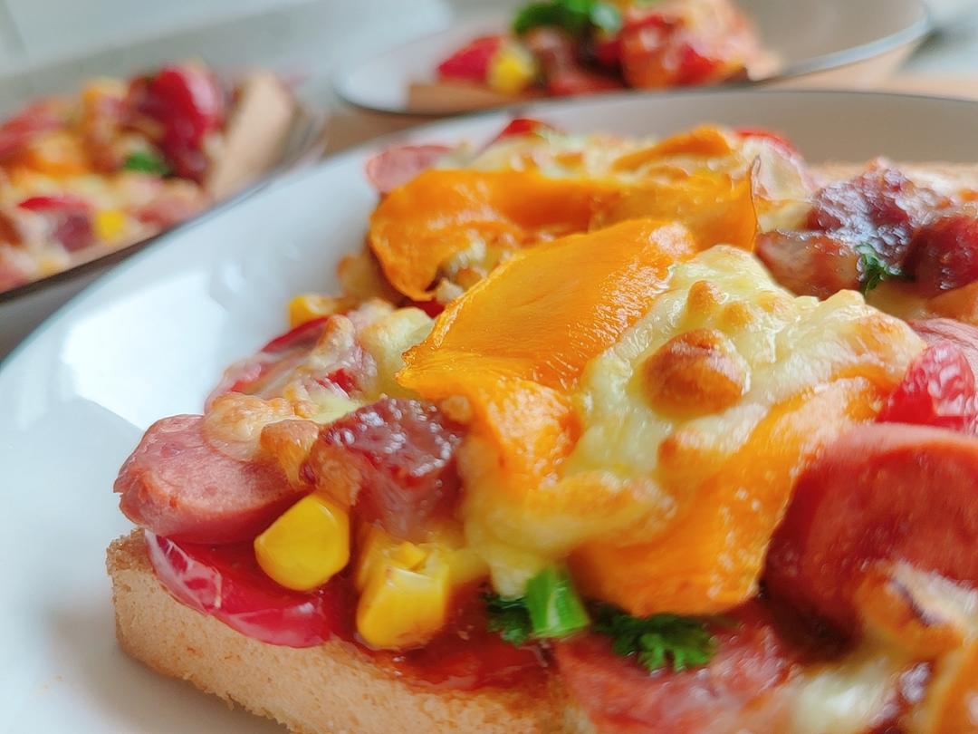 超好吃面包披萨🍕