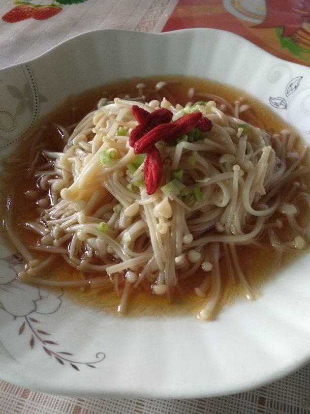 白灼金针菇