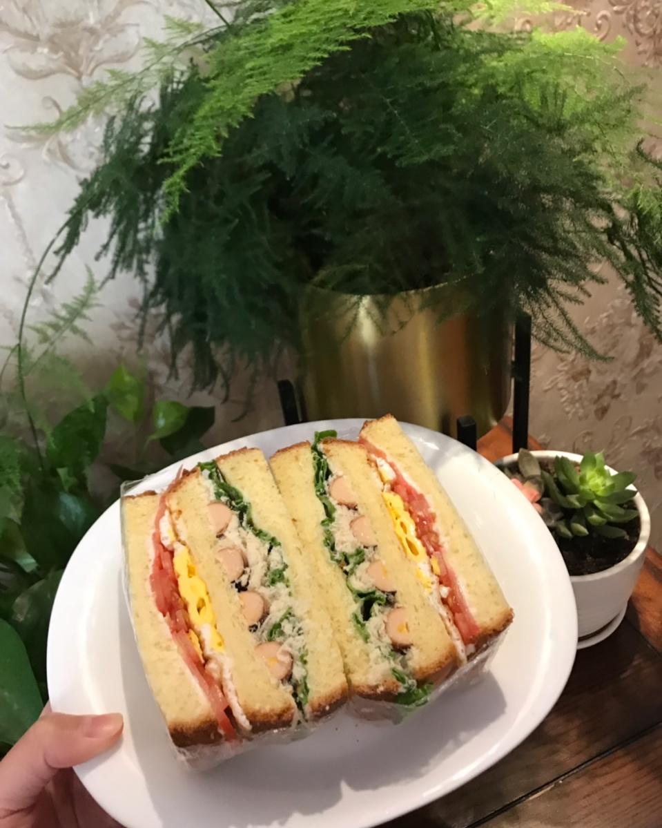 三明治【马蹄肉饼】