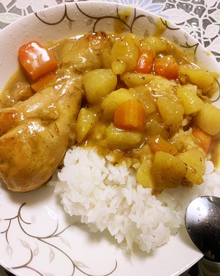 咖喱鸡腿饭