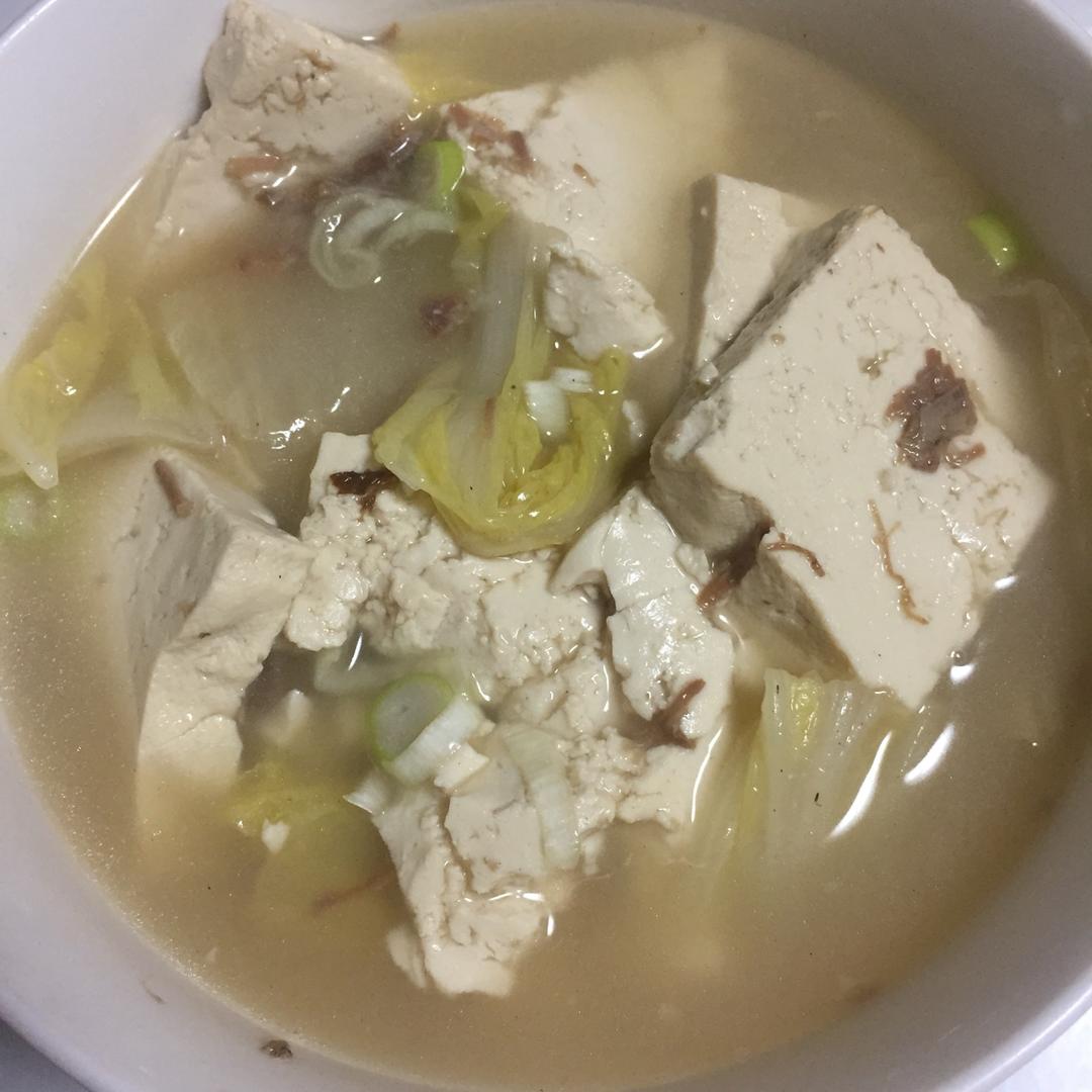 白菜豆腐汤