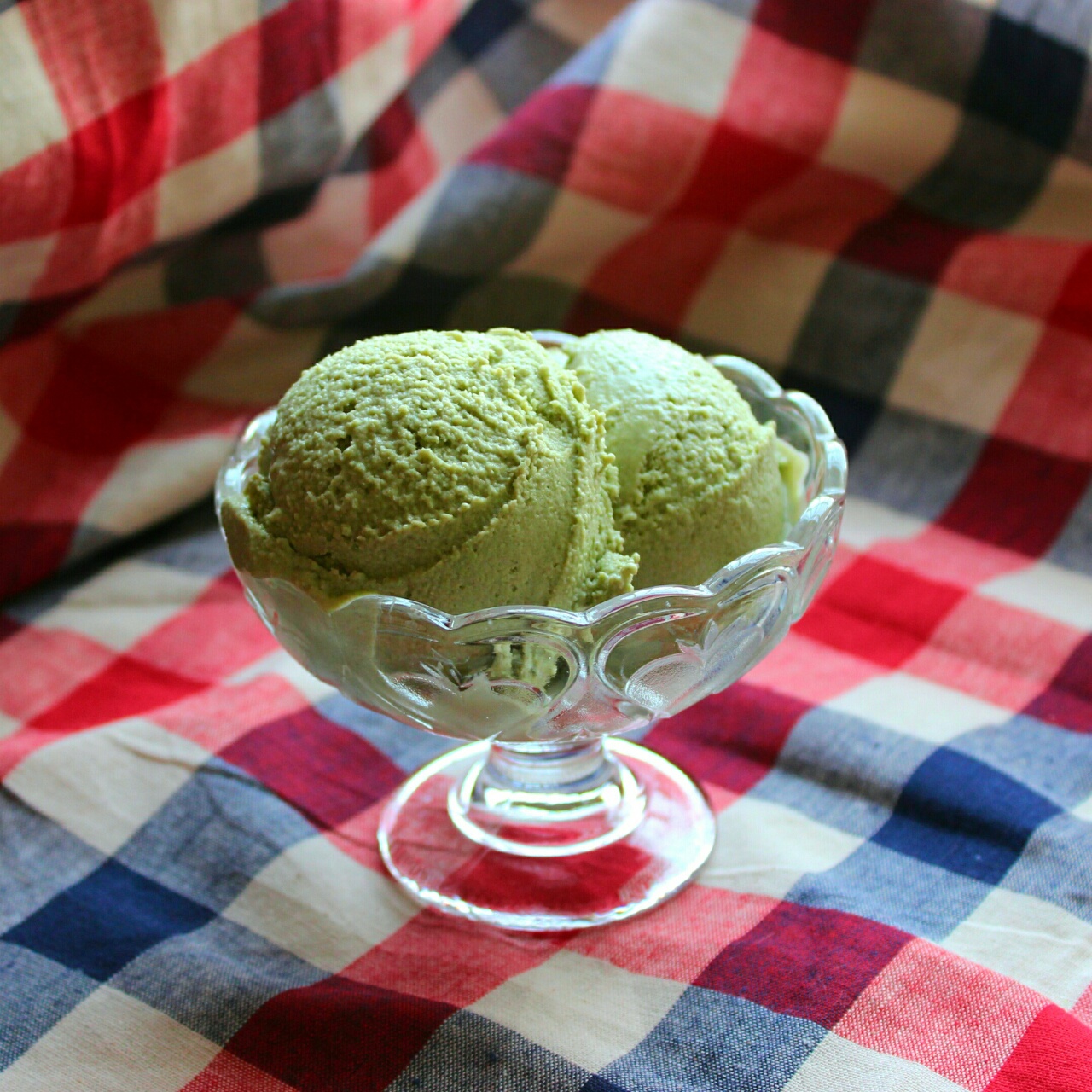 陆陆的后厨房做的抹茶豆腐冰淇淋(低脂低热健康版本)