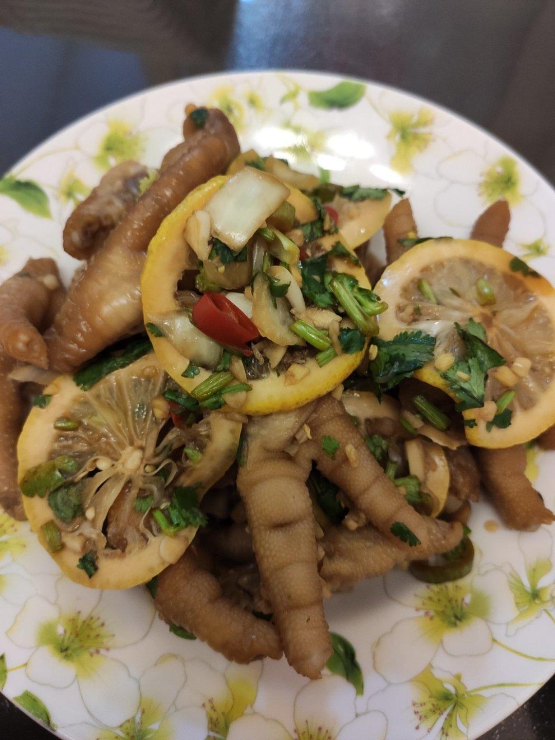 柠檬香菜凉拌鸡爪
