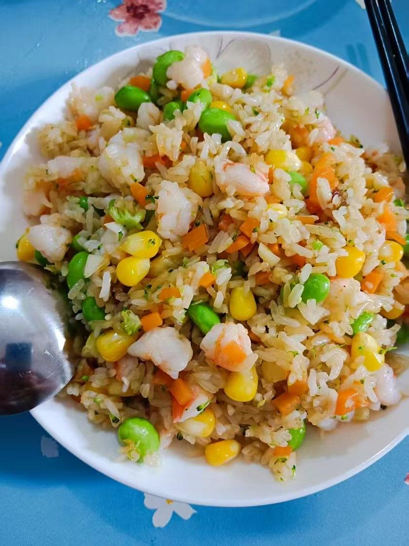 全网最好吃的【虾仁炒饭】！