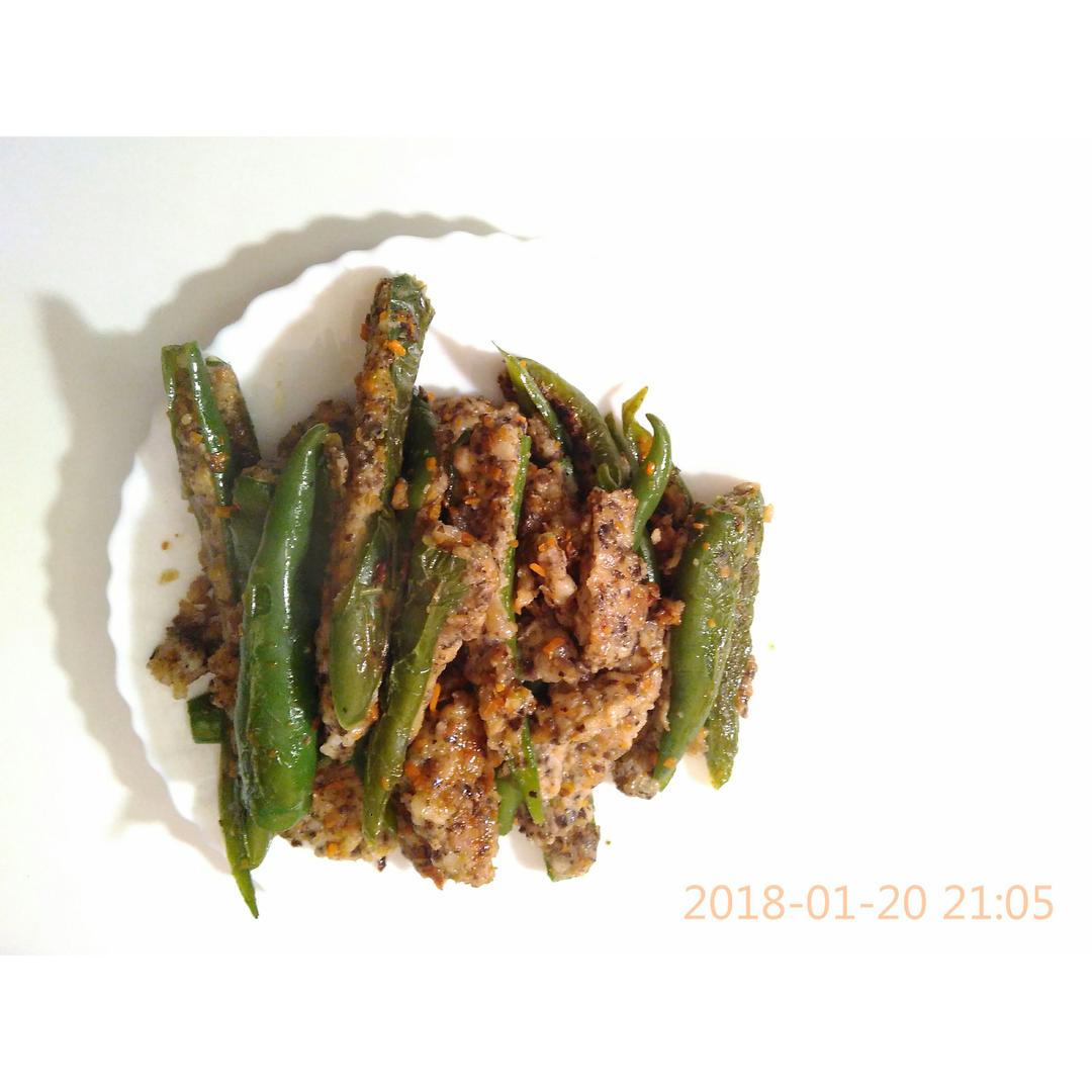 肉酿虎皮青椒