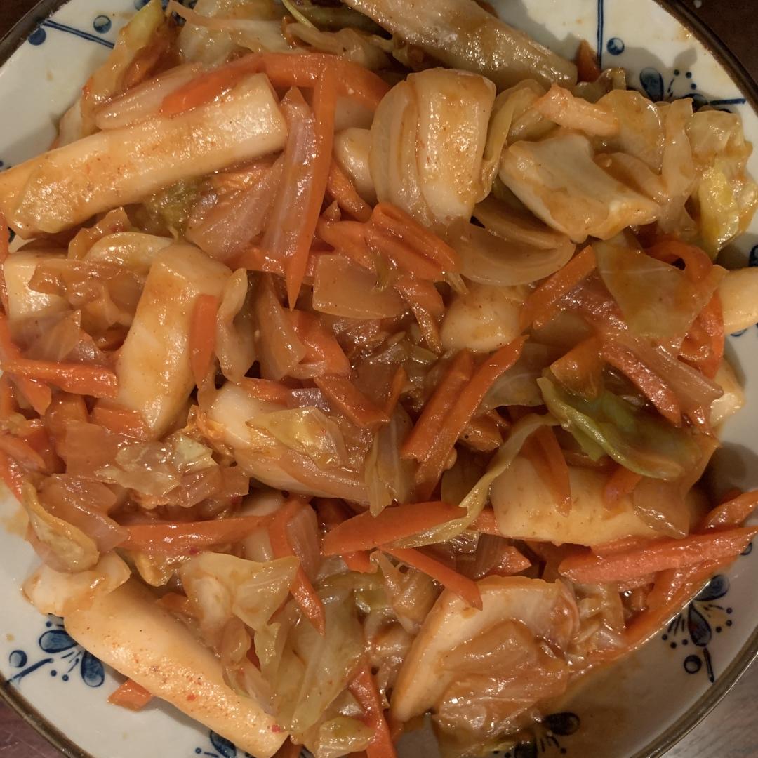 韩式辣炒年糕（or网红芝士套路之芝心年糕）