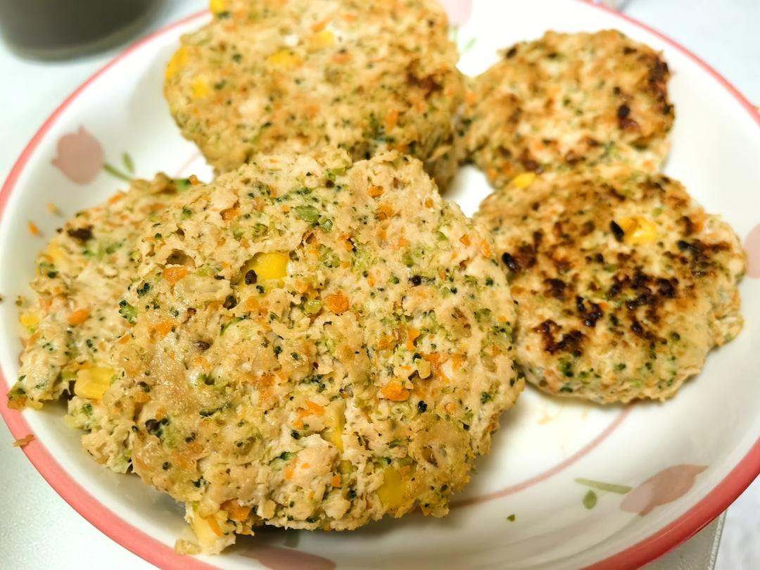 减肥餐低脂鸡胸肉饼