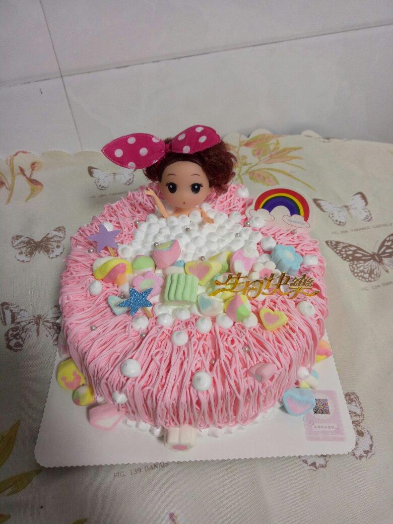 沐浴芭比蛋糕