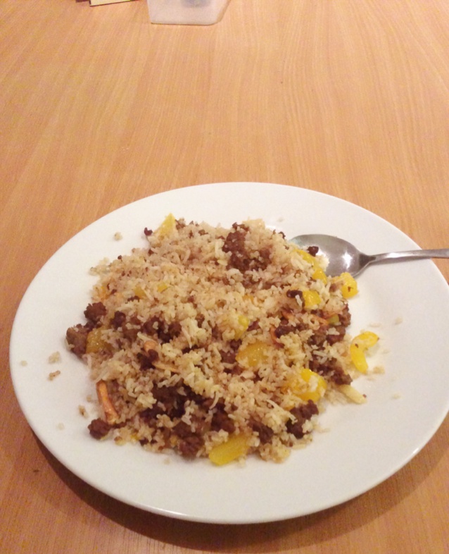 蒜香牛肉炒饭