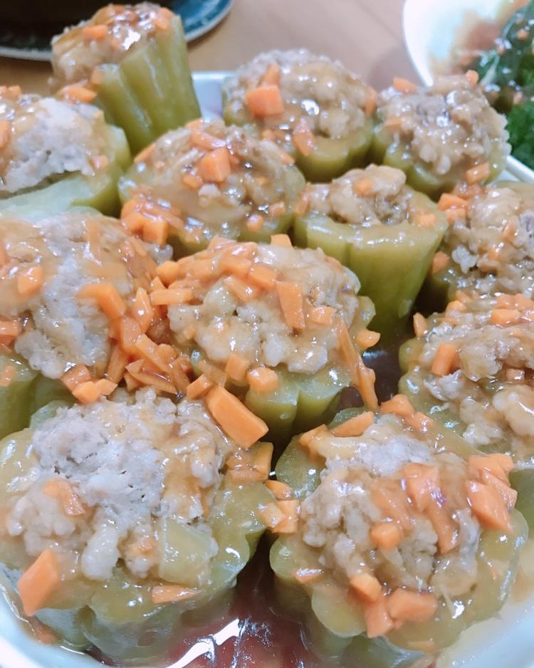香菇肉末酿苦瓜