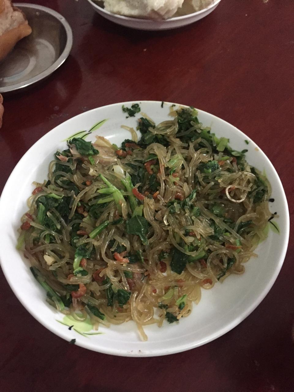 肉末粉丝小白菜