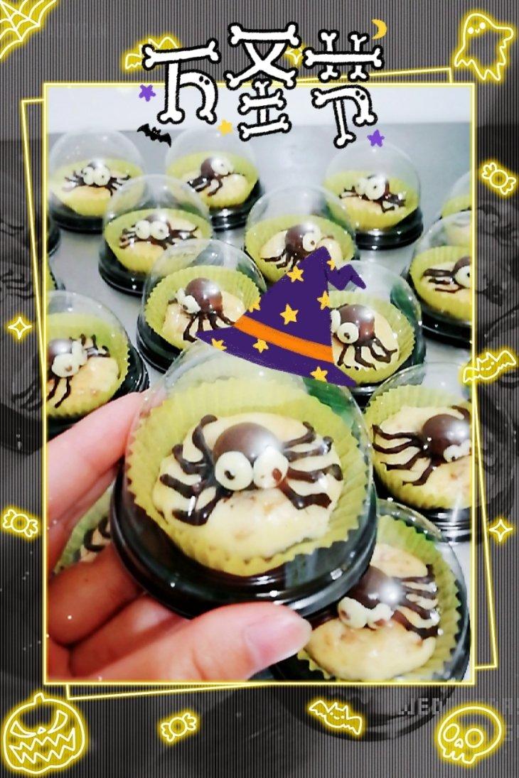 万圣节蜘蛛花生酱曲奇