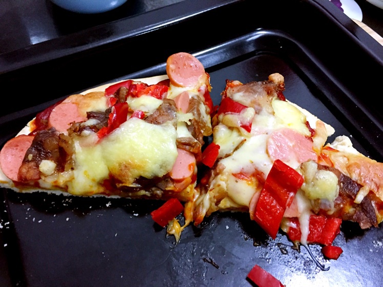 芝士培根火腿披萨Pizza