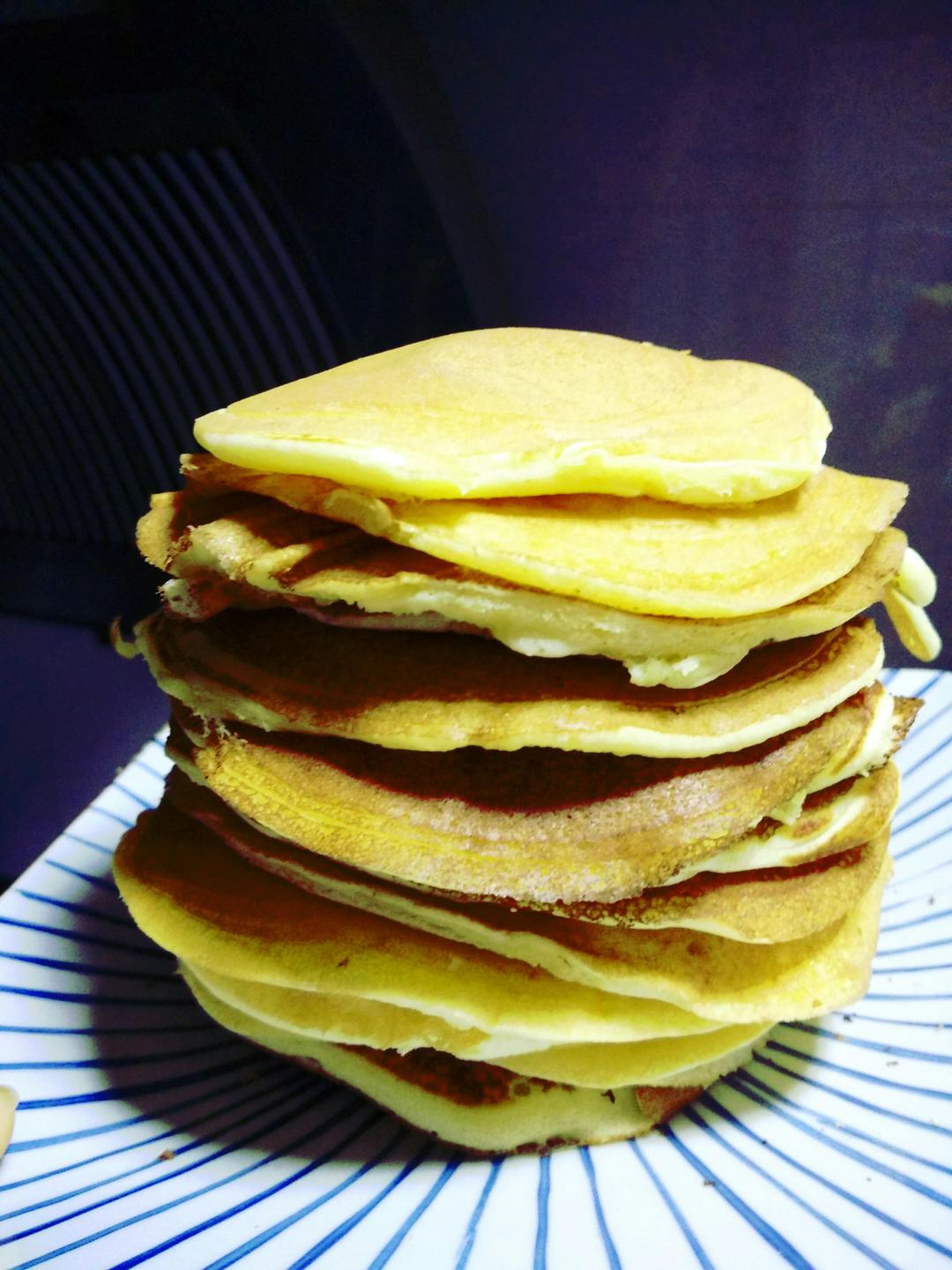 超级简单pancake【无黄油健康版】