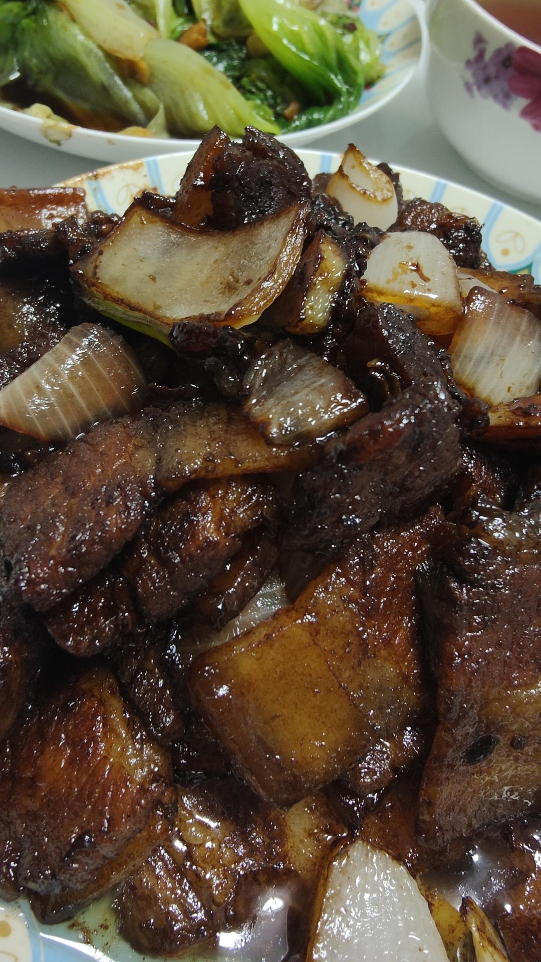 酱爆回锅肉～宝宝能吃不辣的回锅肉