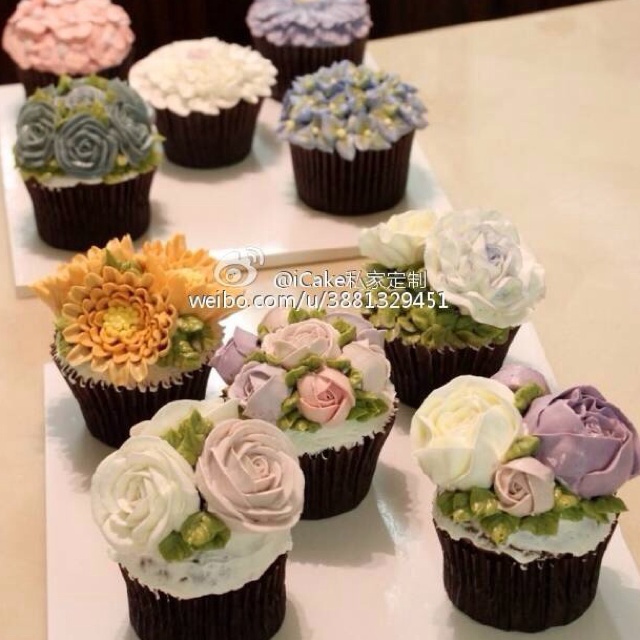 韩式裱花—学生作品