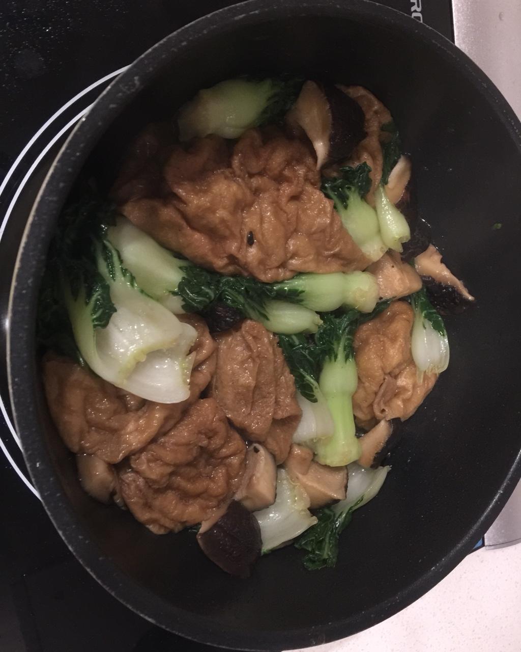 青菜香菇面筋煲🍲