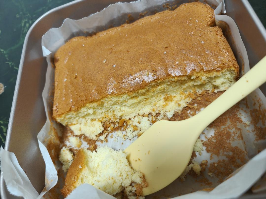 超简单脆皮蛋糕~老式全蛋蛋糕&不分蛋~意外收获🔥