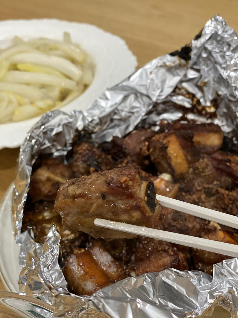 免油炸，巨解馋㊙️香到骨头里的蒜香排骨🔥