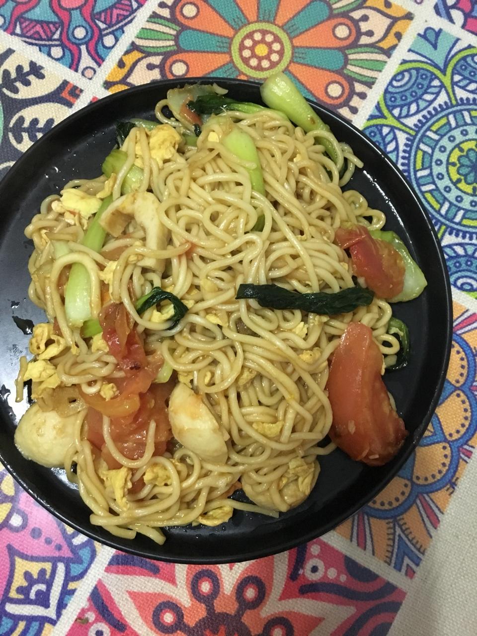 青菜炒面