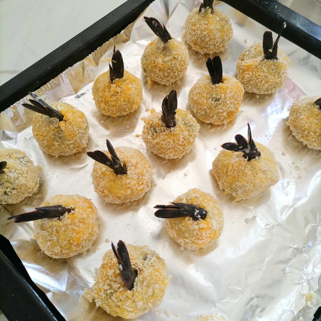 拉丝芝士土豆虾球—巨好吃（烤箱版）