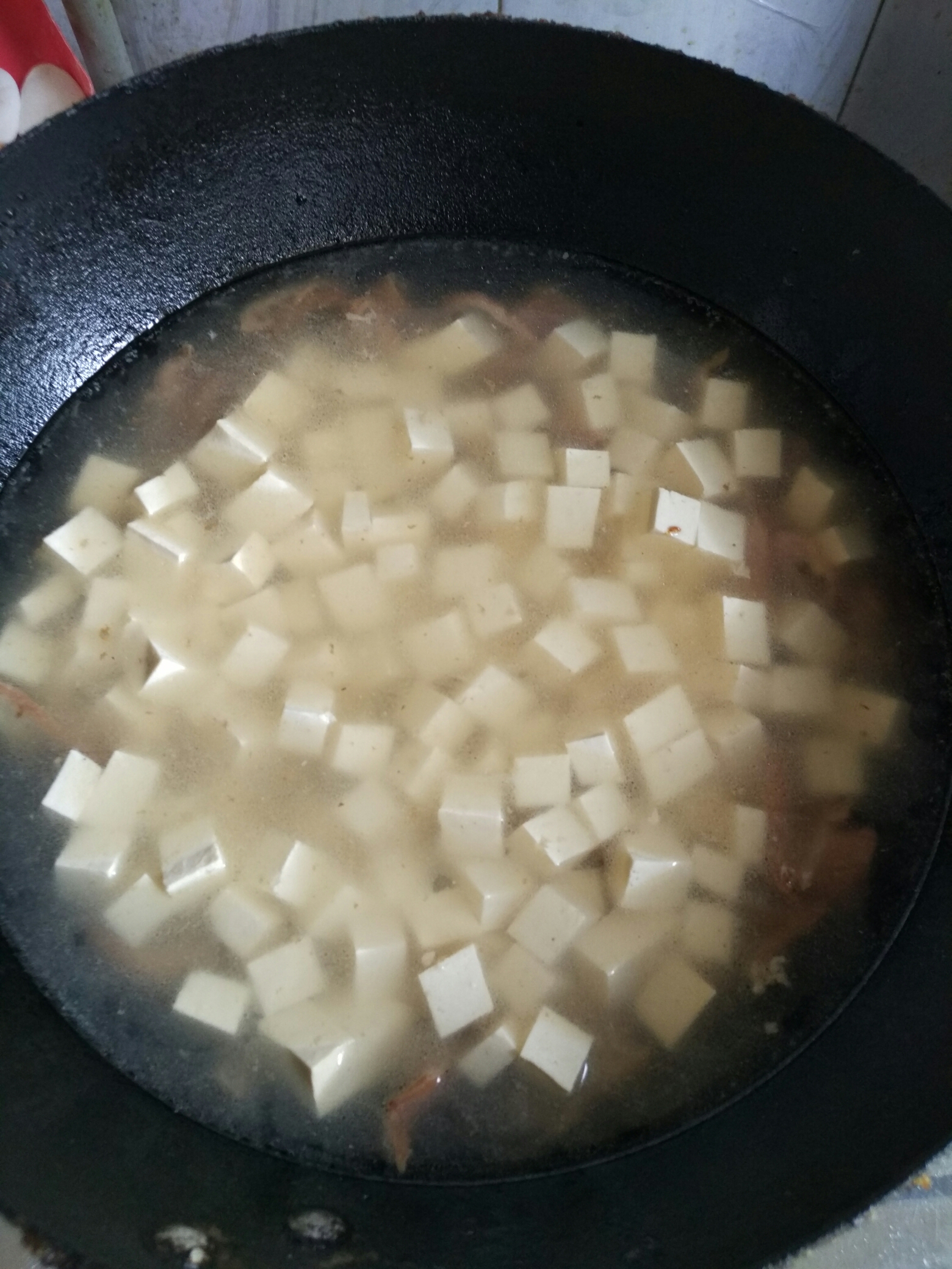 超级鲜美又简单的肥肠豆腐的做法 步骤4
