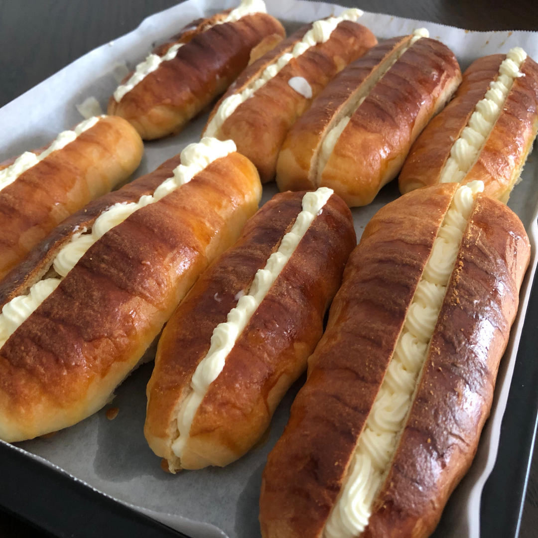 毛毛虫面包｜经典还原小时候最爱的奶油面包