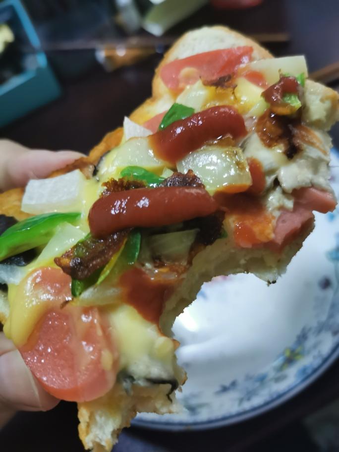 电饼铛版•土司披萨