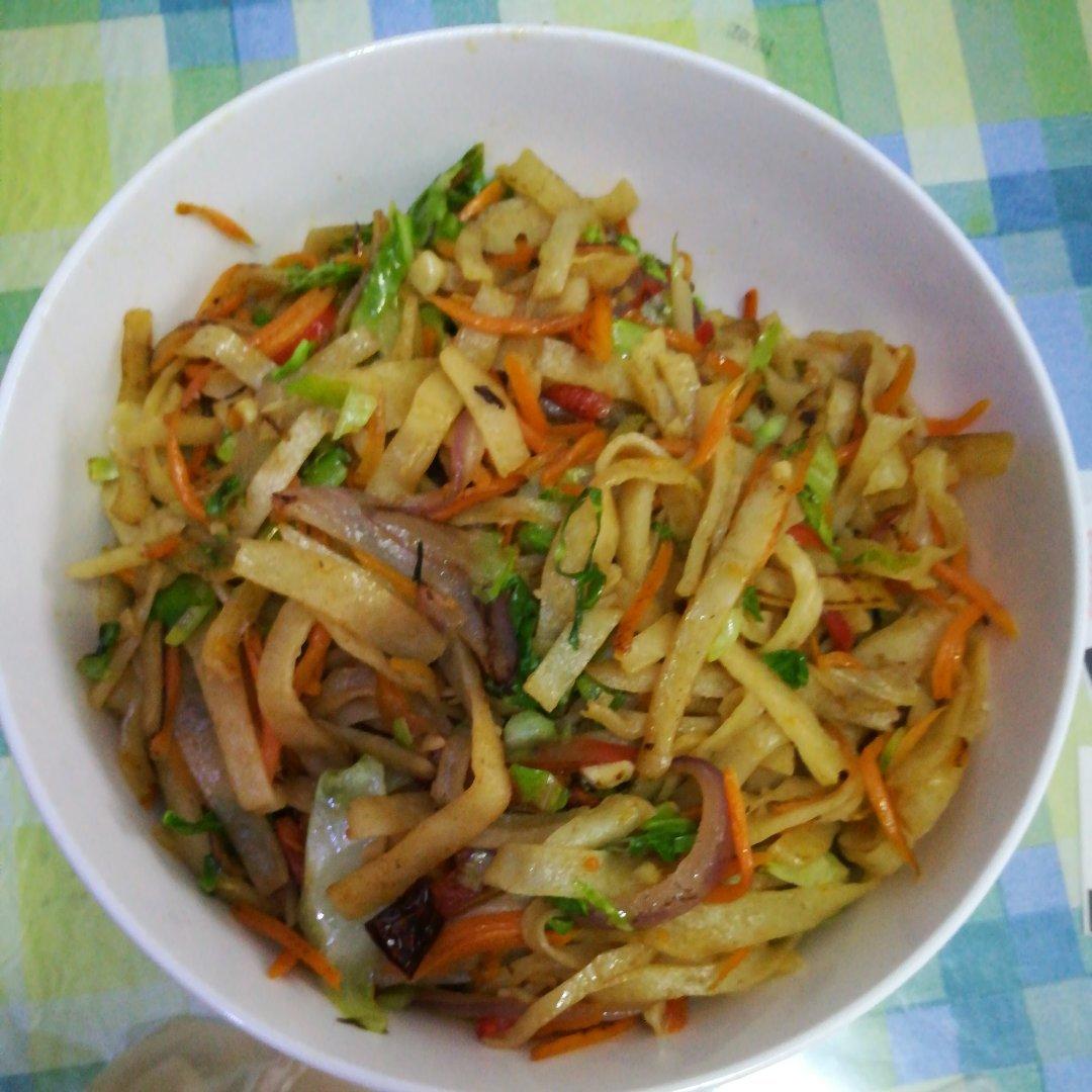 陕西私房炒饼[内附饼丝做法]