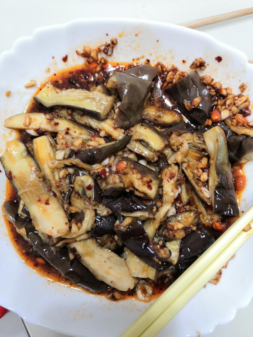 凉拌蒸茄子