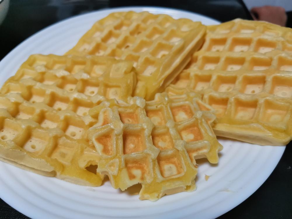 电饼铛做的华夫饼的做法