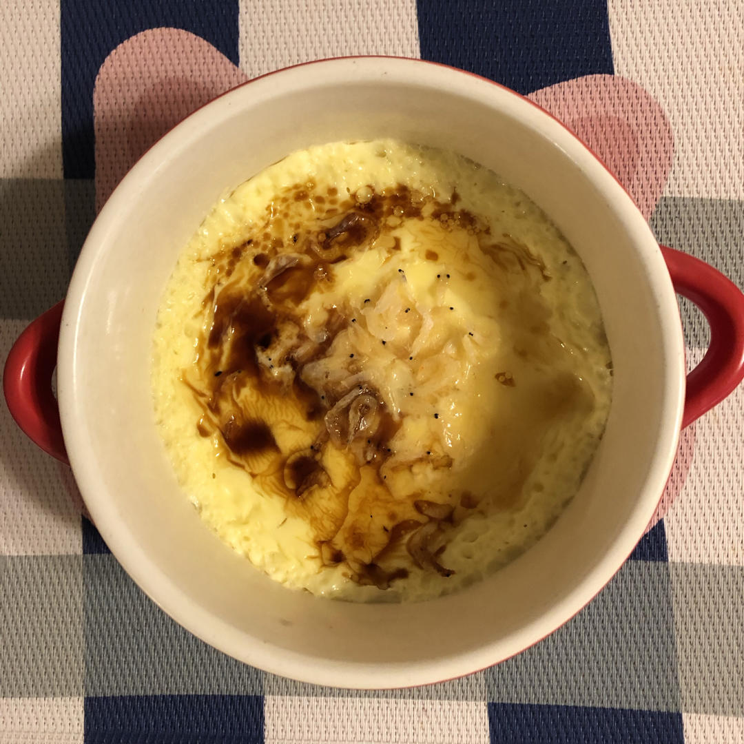 超快手微波炉3分钟虾皮鸡蛋羹