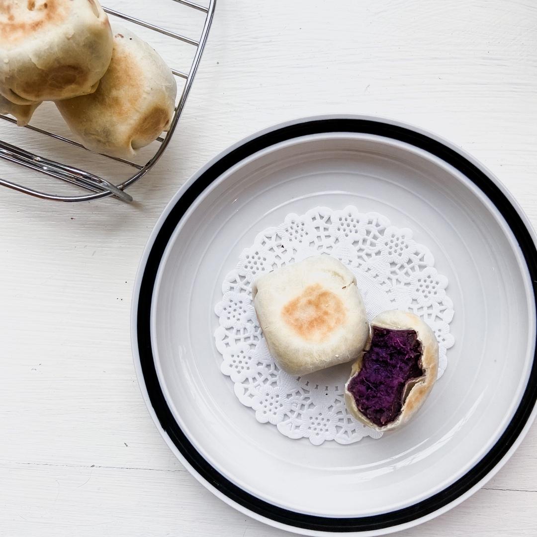 网红爆浆紫薯仙豆糕(低卡版)超长拉丝