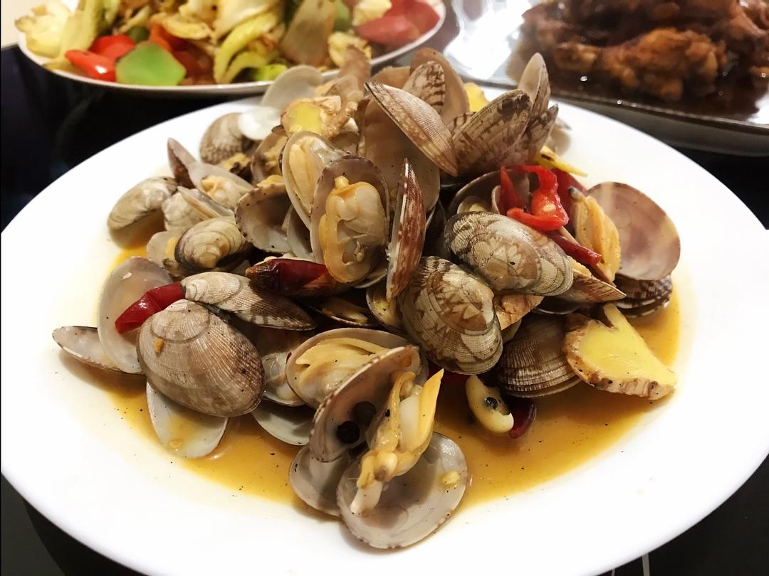 好吃又简单的辣炒花蛤