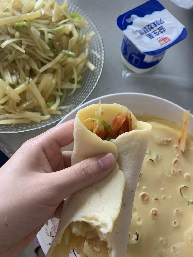葱花鸡蛋饼